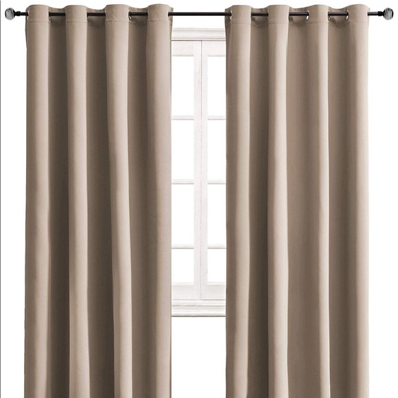 amazon Other - Blackout Curtains Darkening Insulated 52x84 Taupe
